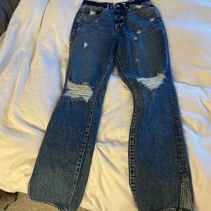 Good American good boy distressed jeans NWT